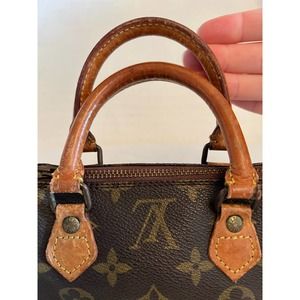 Authentic Louis Vuitton Mini Sac HL Vintage Monogram Speedy